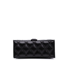 Small Quilted Leather Hourglass Top Handle Bag