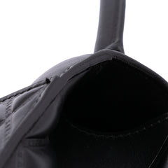 Small Quilted Leather Hourglass Top Handle Bag