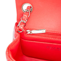 Mini Square Classic Patent Single Flap
