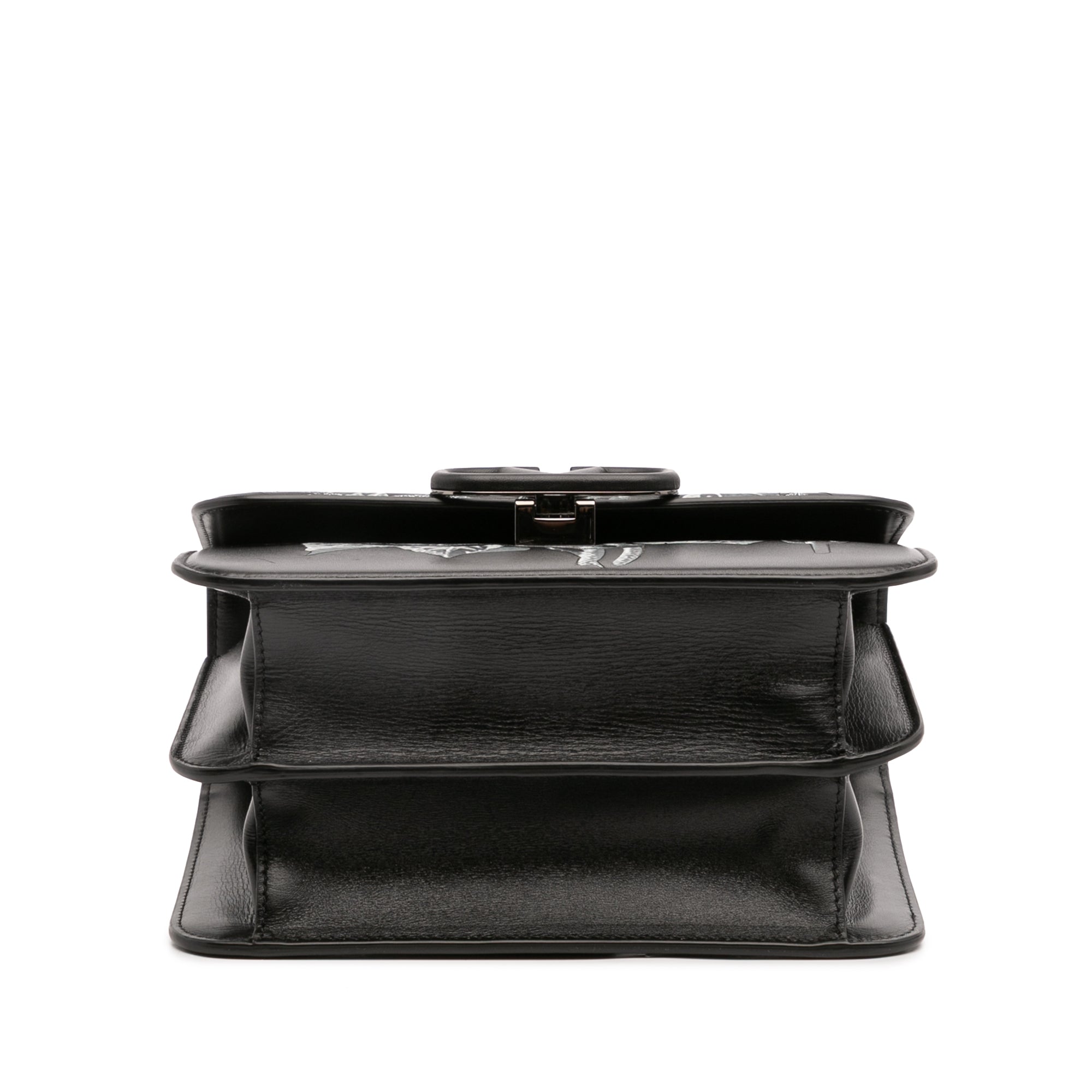 Undercover Smooth Calfskin Rose Print VSling Crossbody