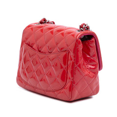 Mini Square Classic Patent Single Flap
