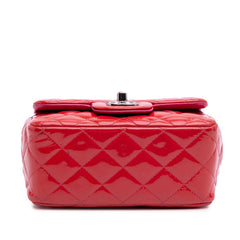 Mini Square Classic Patent Single Flap
