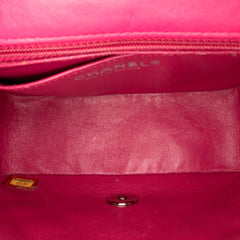 Mini Square Classic Patent Single Flap
