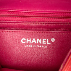 Mini Square Classic Patent Single Flap