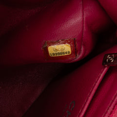 Mini Square Classic Patent Single Flap