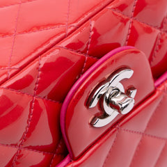 Mini Square Classic Patent Single Flap