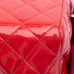 Mini Square Classic Patent Single Flap