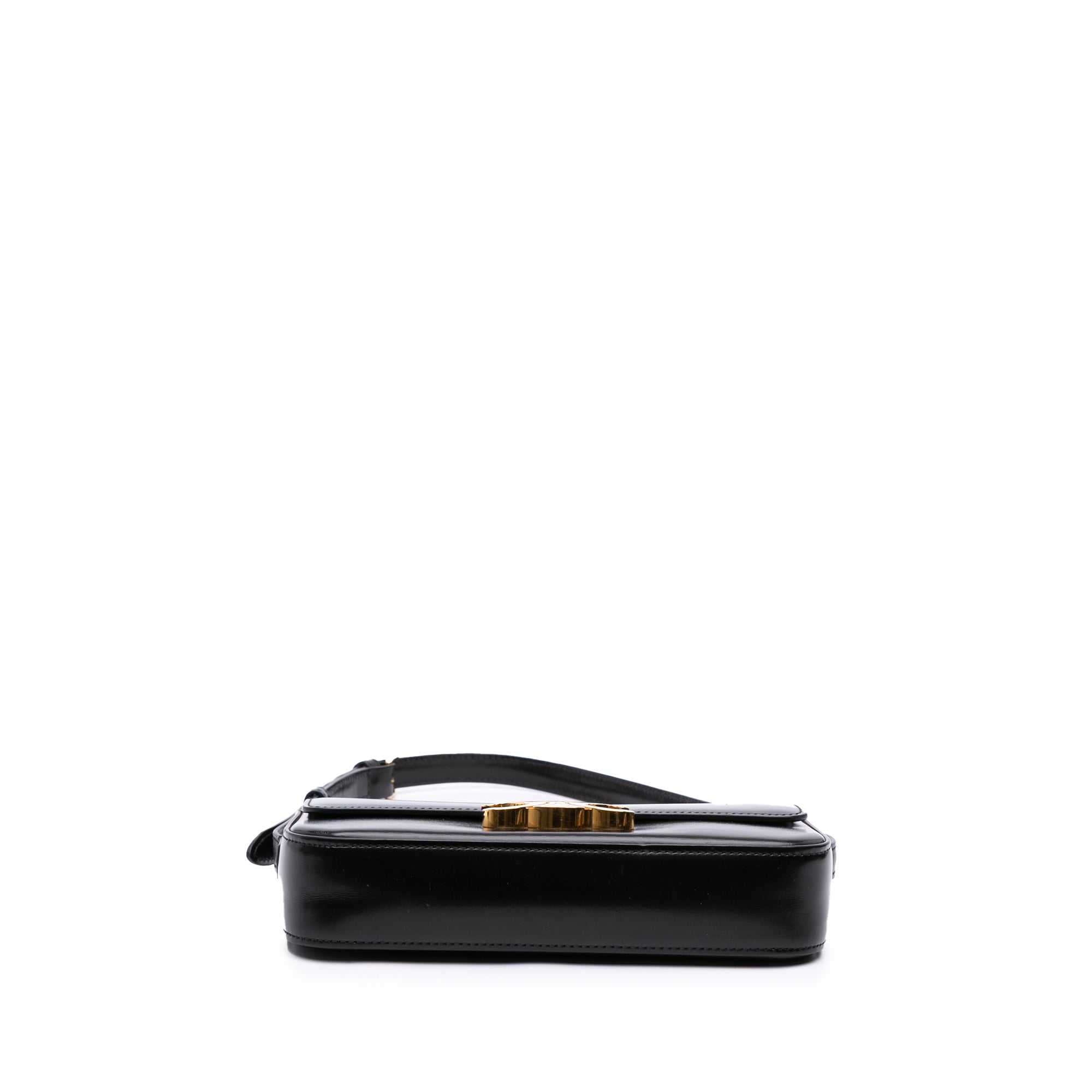 Shiny Calfskin Claude Shoulder Bag