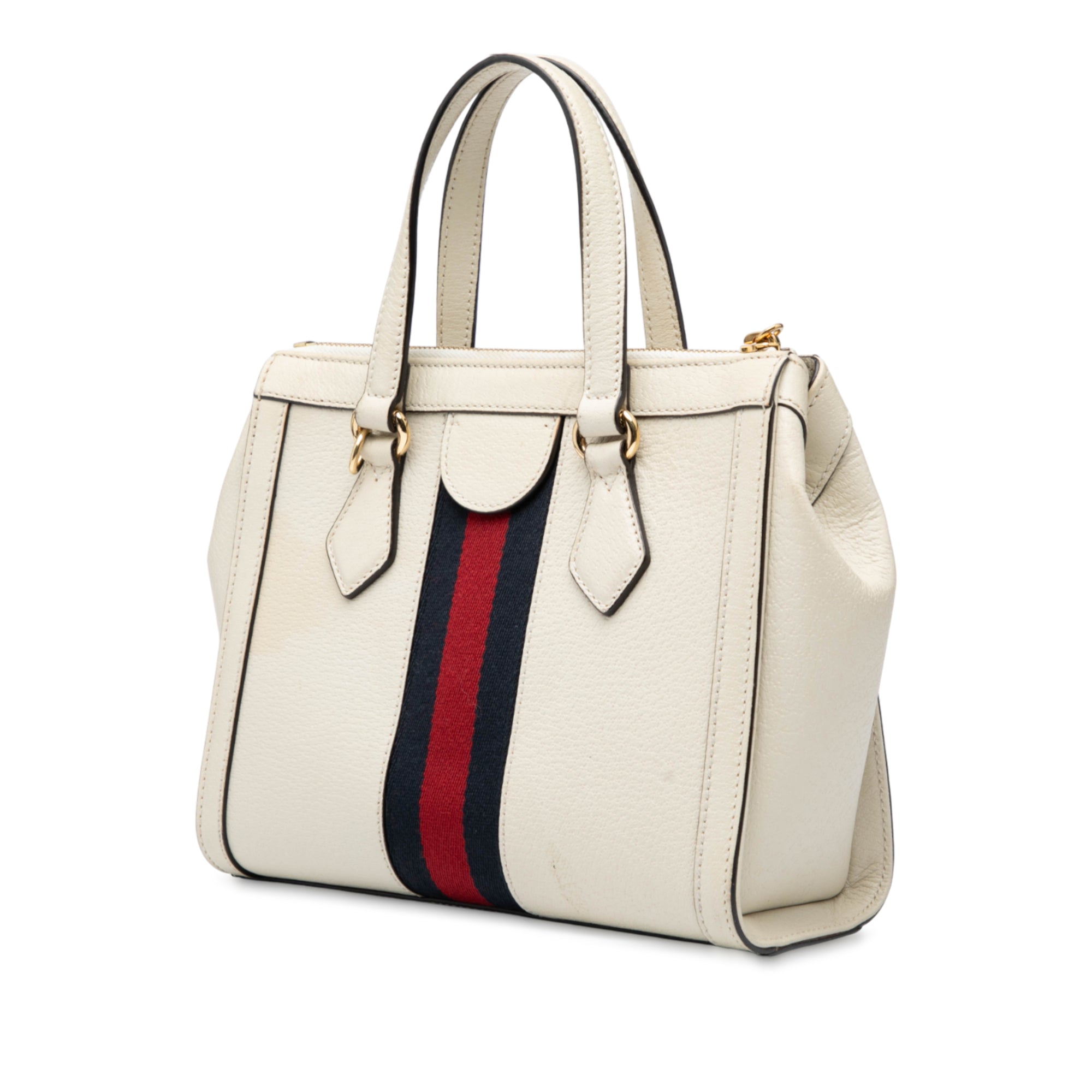 Small Leather Ophidia Satchel