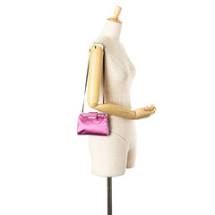 Satin Clasp Clutch on Strap
