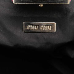 Satin Clasp Clutch on Strap