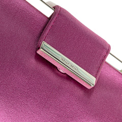 Satin Clasp Clutch on Strap