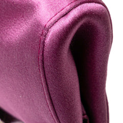 Satin Clasp Clutch on Strap