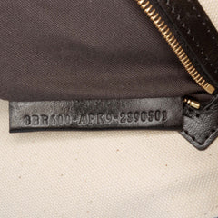Chinese Valentines Day Zucca Embroidered Canvas Baguette Satchel