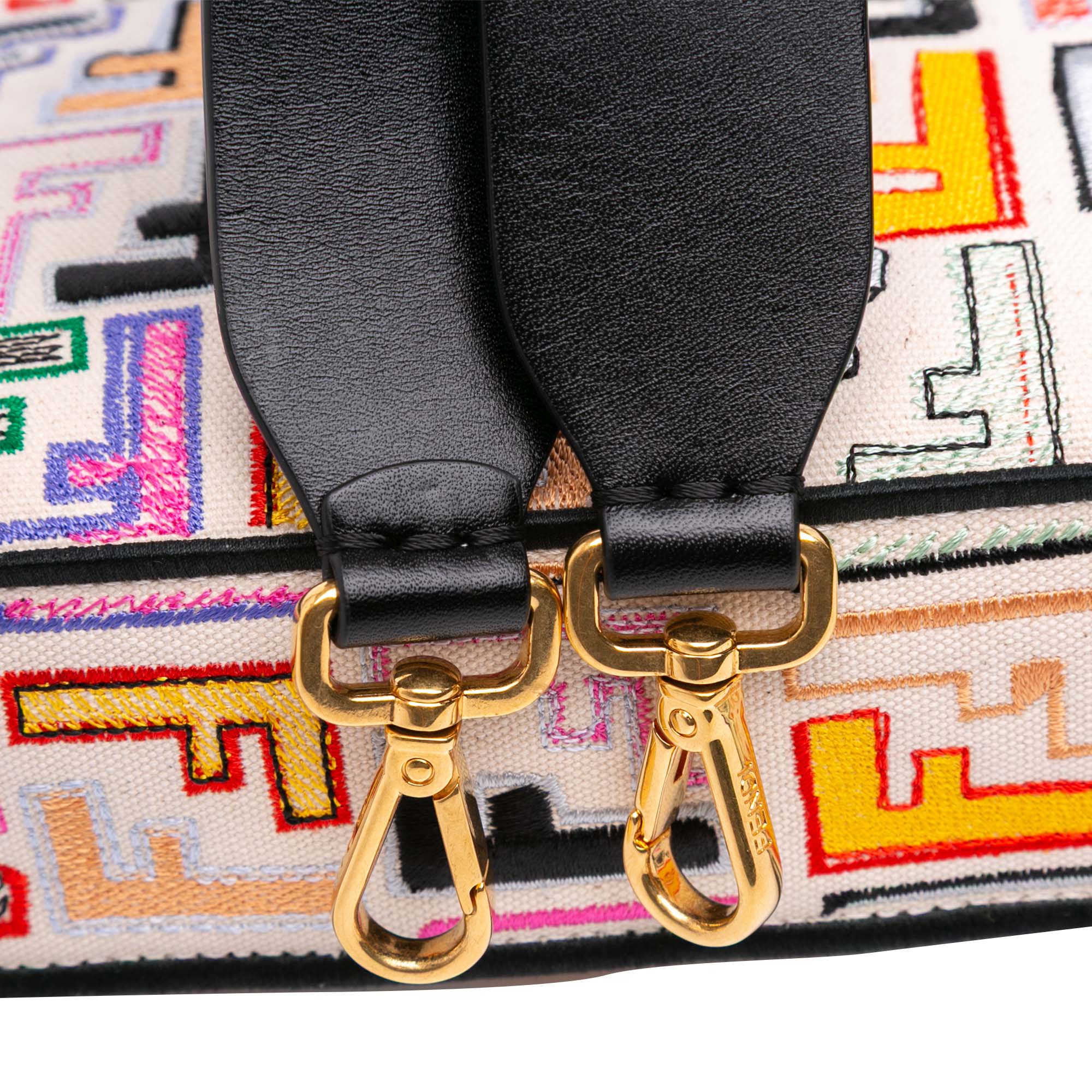 Chinese Valentines Day Zucca Embroidered Canvas Baguette Satchel