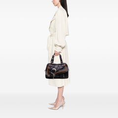 Calfskin Gaucho Double Saddle Shoulder Bag