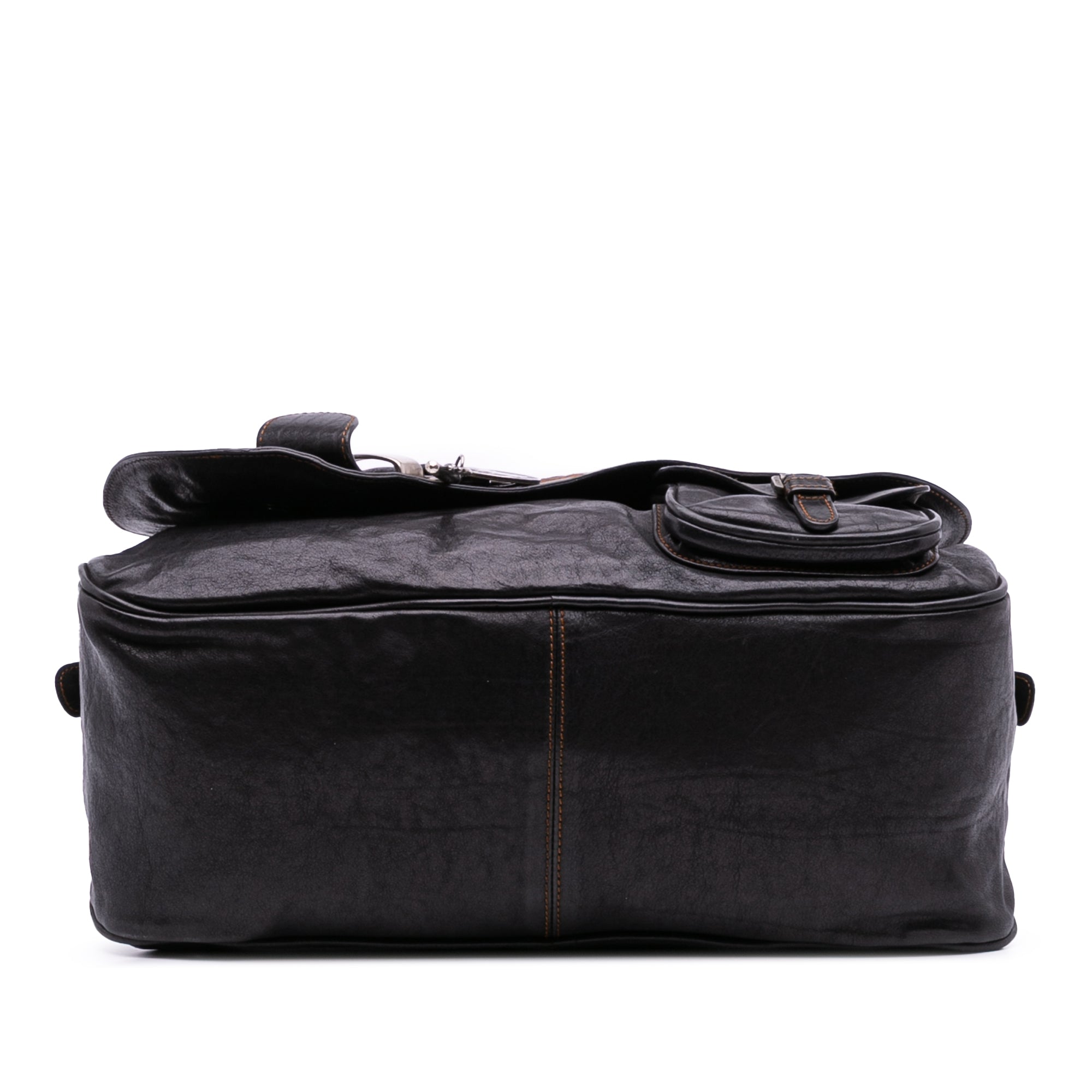 Calfskin Gaucho Double Saddle Shoulder Bag
