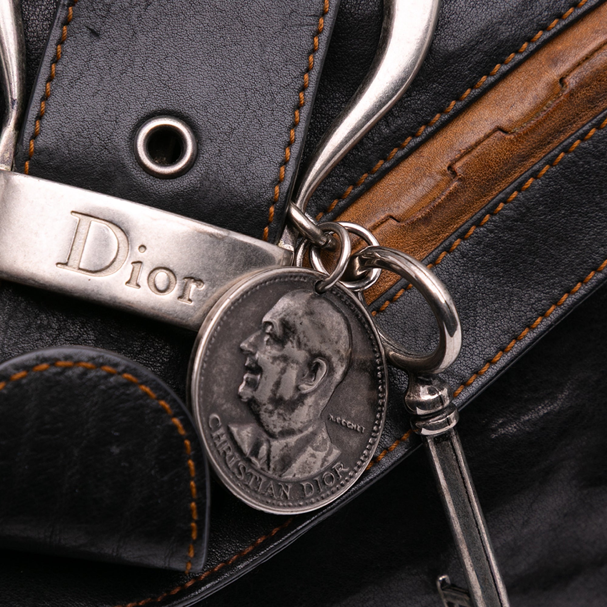 Calfskin Gaucho Double Saddle Shoulder Bag