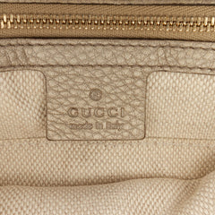 Medium Metallic Leather Soho Chain Flap Crossbody