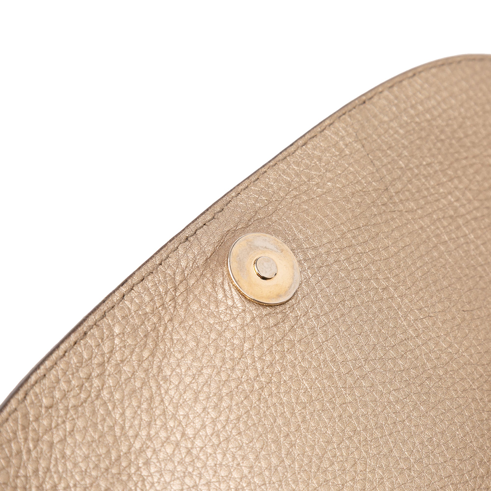 Medium Metallic Leather Soho Chain Flap Crossbody