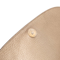 Medium Metallic Leather Soho Chain Flap Crossbody