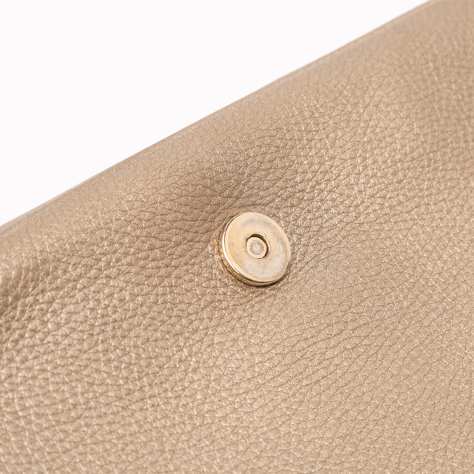 Medium Metallic Leather Soho Chain Flap Crossbody