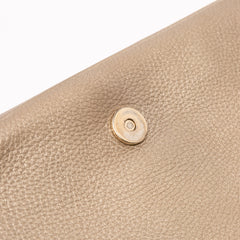 Medium Metallic Leather Soho Chain Flap Crossbody