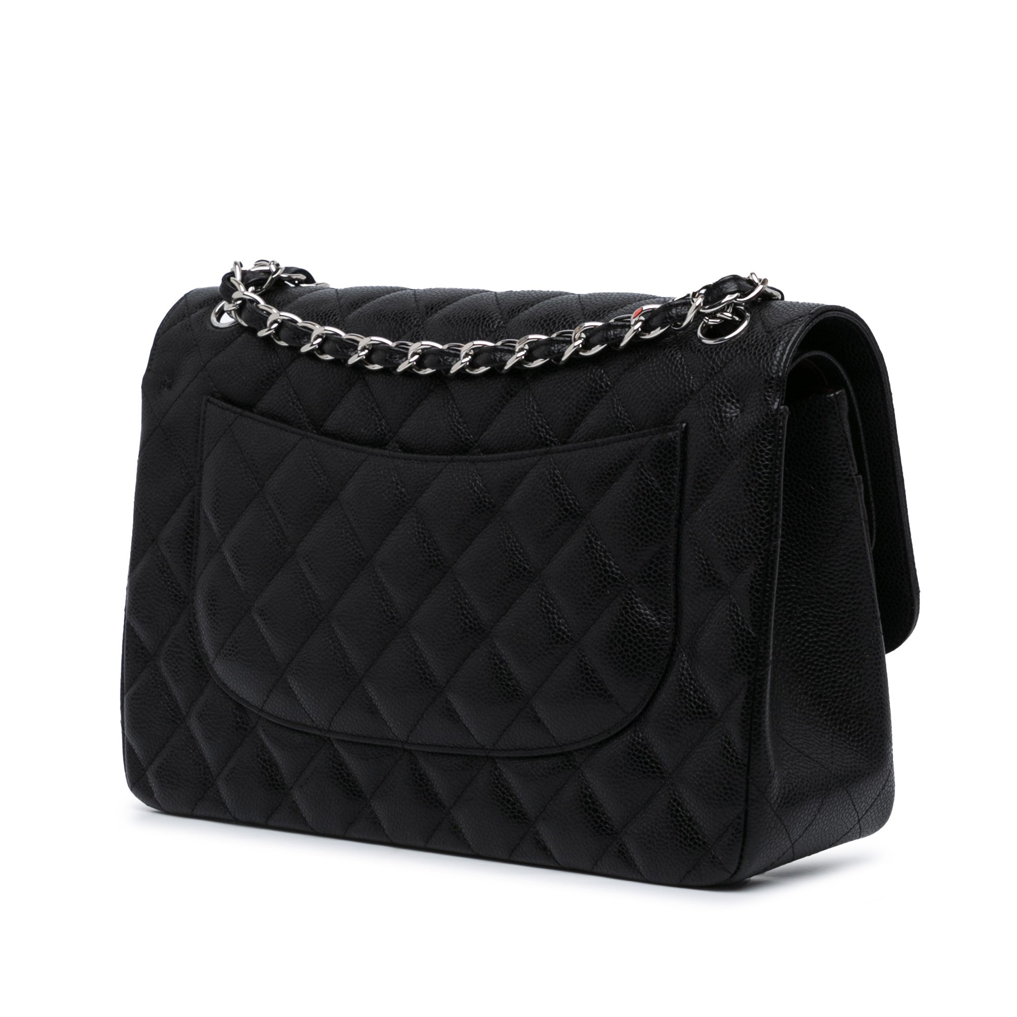 Jumbo Classic Caviar Double Flap