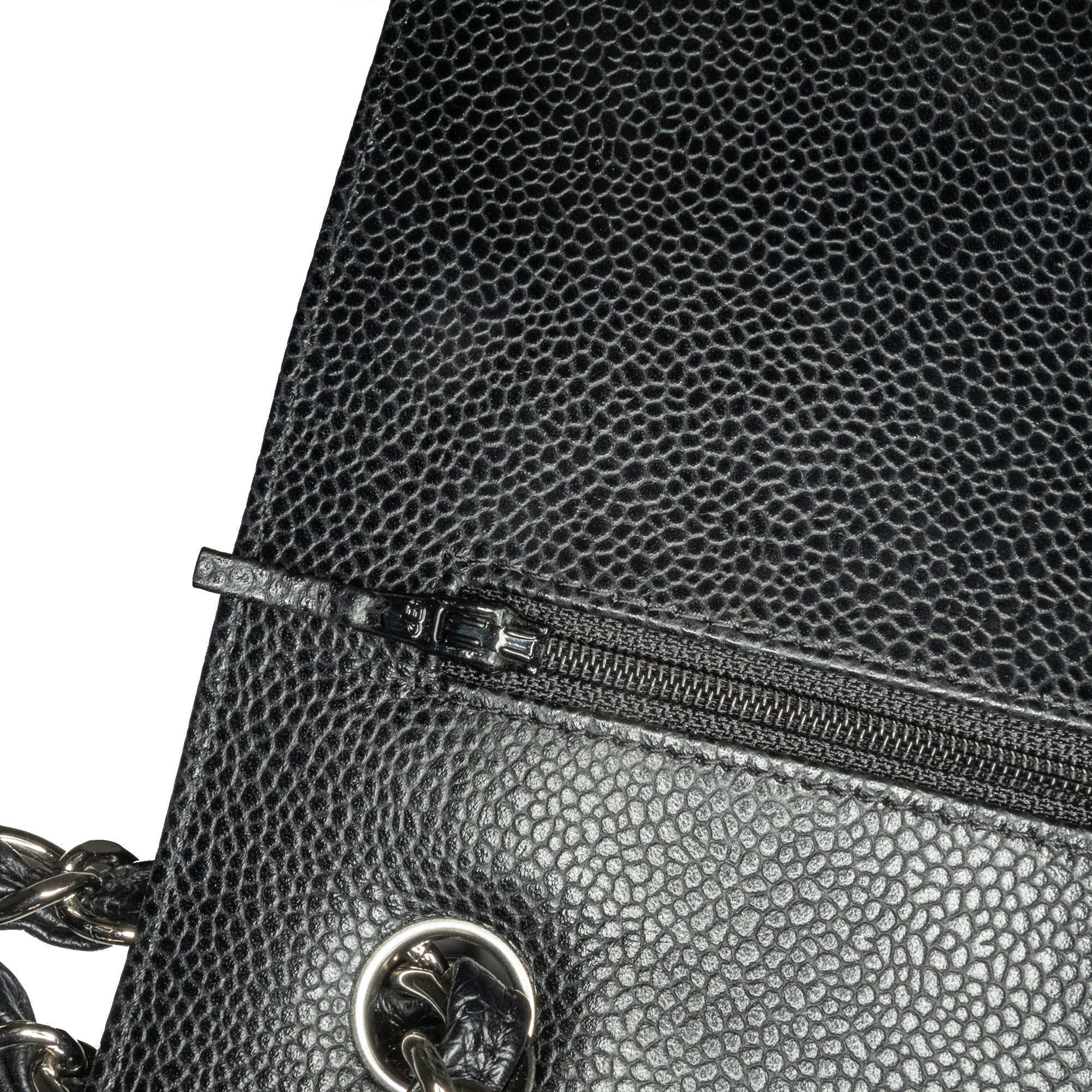 Jumbo Classic Caviar Double Flap