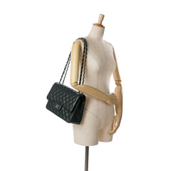 Jumbo Classic Caviar Double Flap