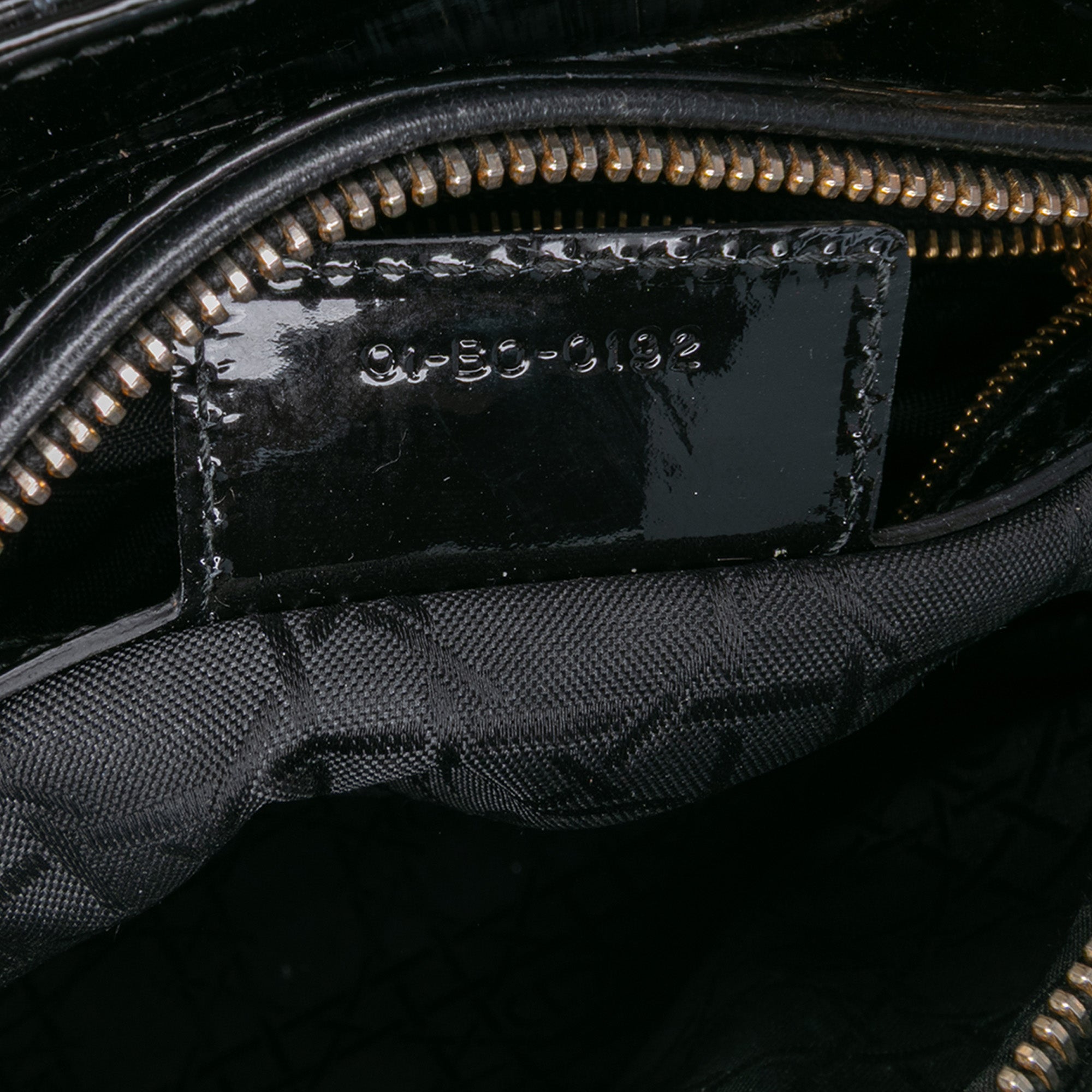 Medium Patent Cannage Lady Dior