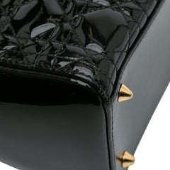 Medium Patent Cannage Lady Dior