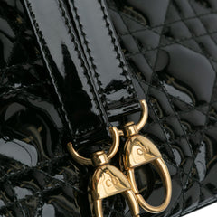 Medium Patent Cannage Lady Dior
