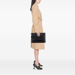 Large Aged Calfskin Gabrielle O Case Clutch