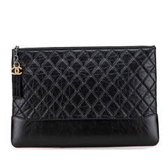Large Aged Calfskin Gabrielle O Case Clutch