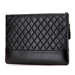 Large Aged Calfskin Gabrielle O Case Clutch