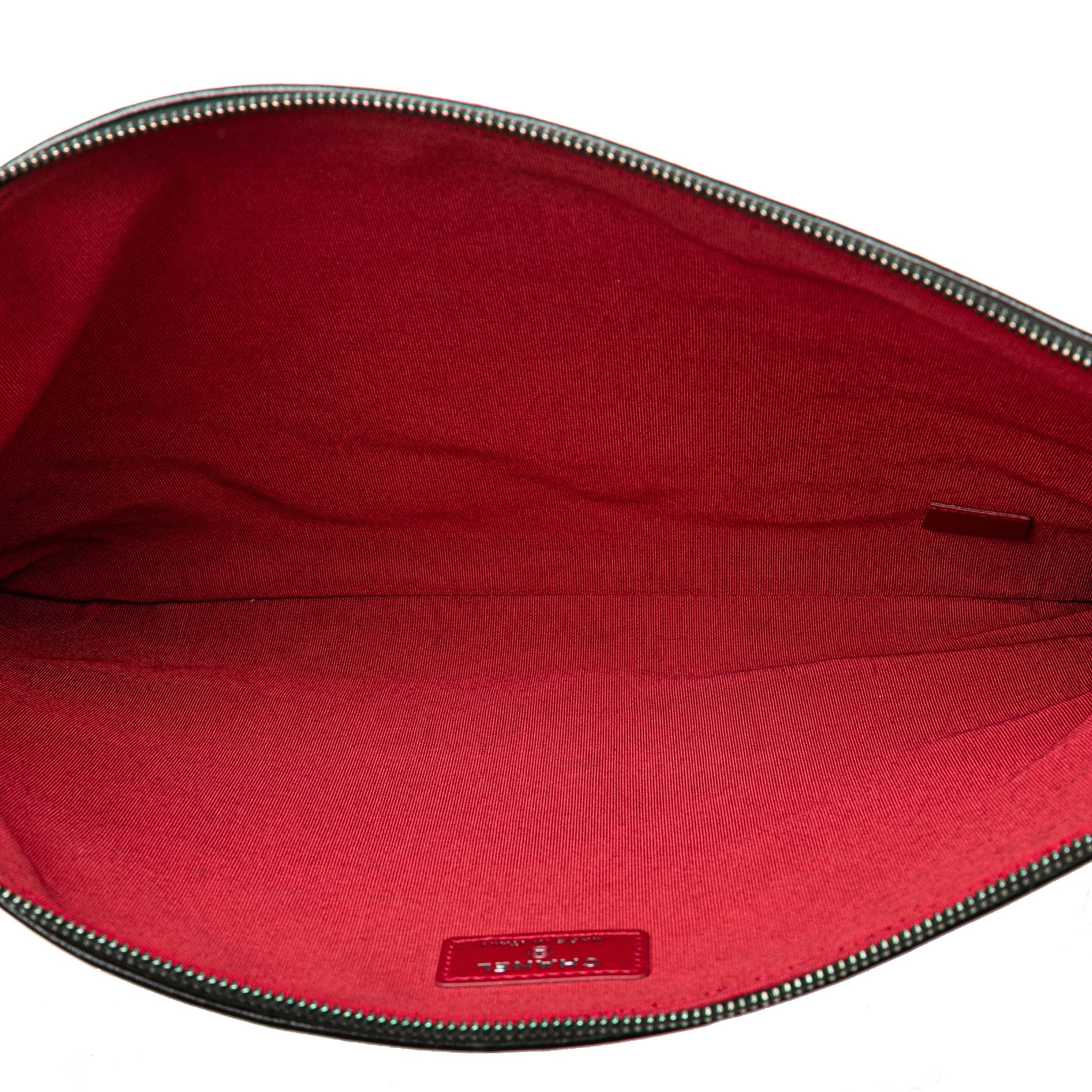 Large Aged Calfskin Gabrielle O Case Clutch