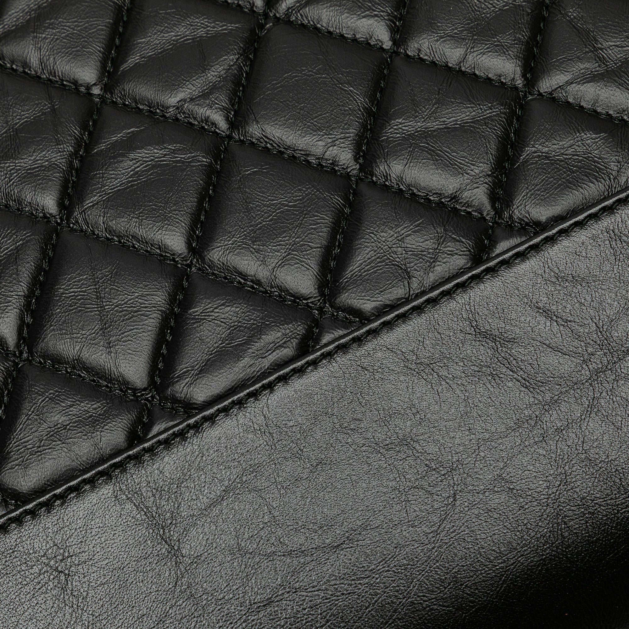 Large Aged Calfskin Gabrielle O Case Clutch