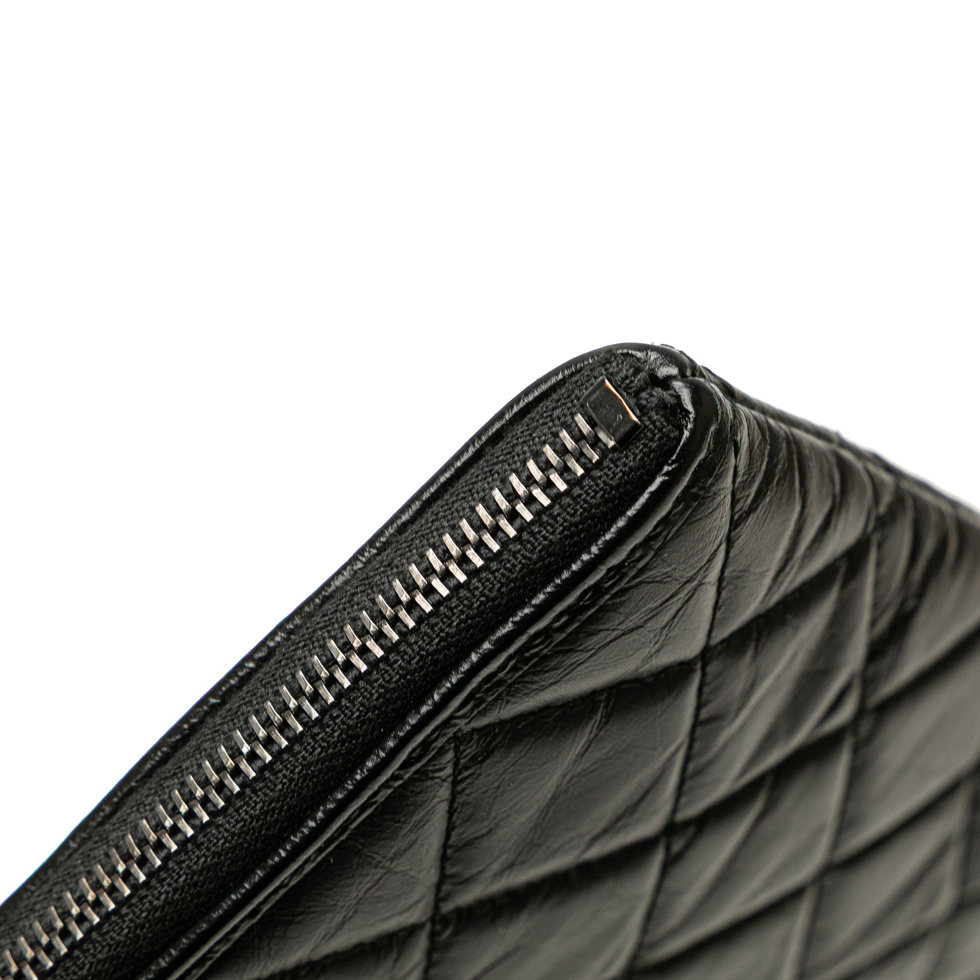 Large Aged Calfskin Gabrielle O Case Clutch