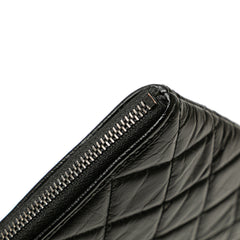 Large Aged Calfskin Gabrielle O Case Clutch