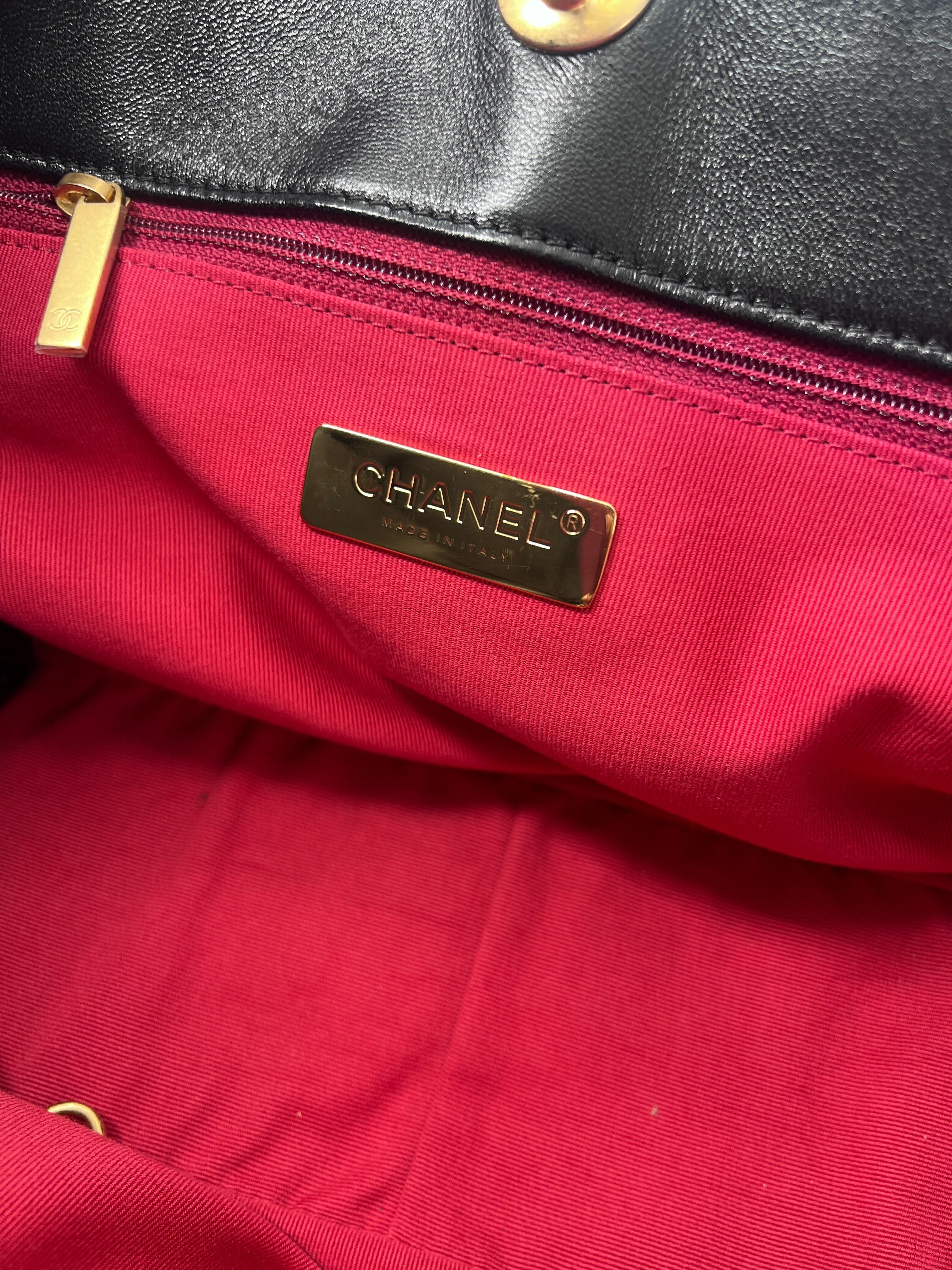 Chanel 19 Shopping Bag Quilted Leather