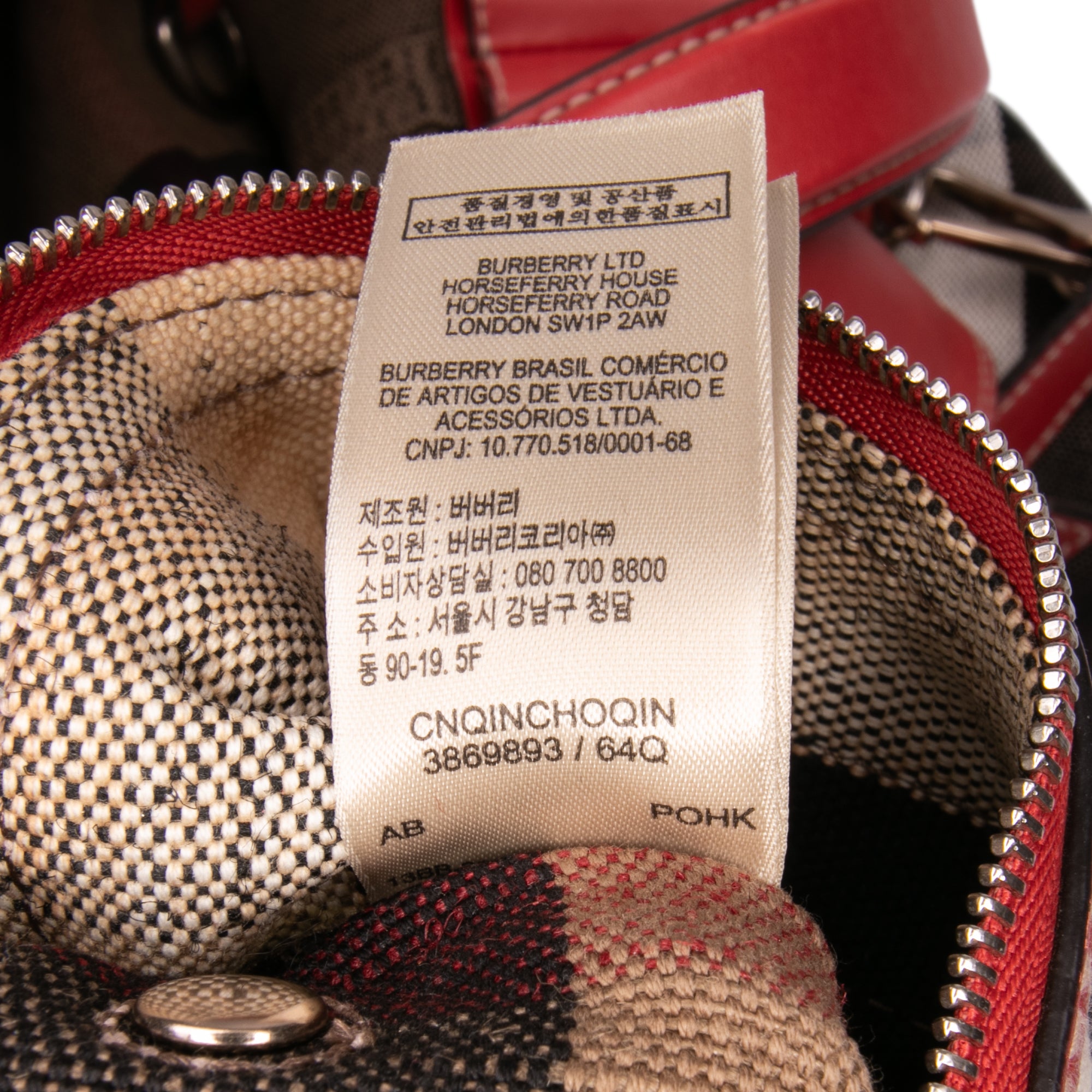 Medium Mega Check Canvas Ashby Bucket Bag
