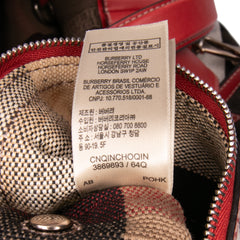 Medium Mega Check Canvas Ashby Bucket Bag