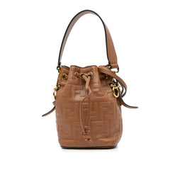 Mini Zucca Embossed Leather Mon Tresor Satchel