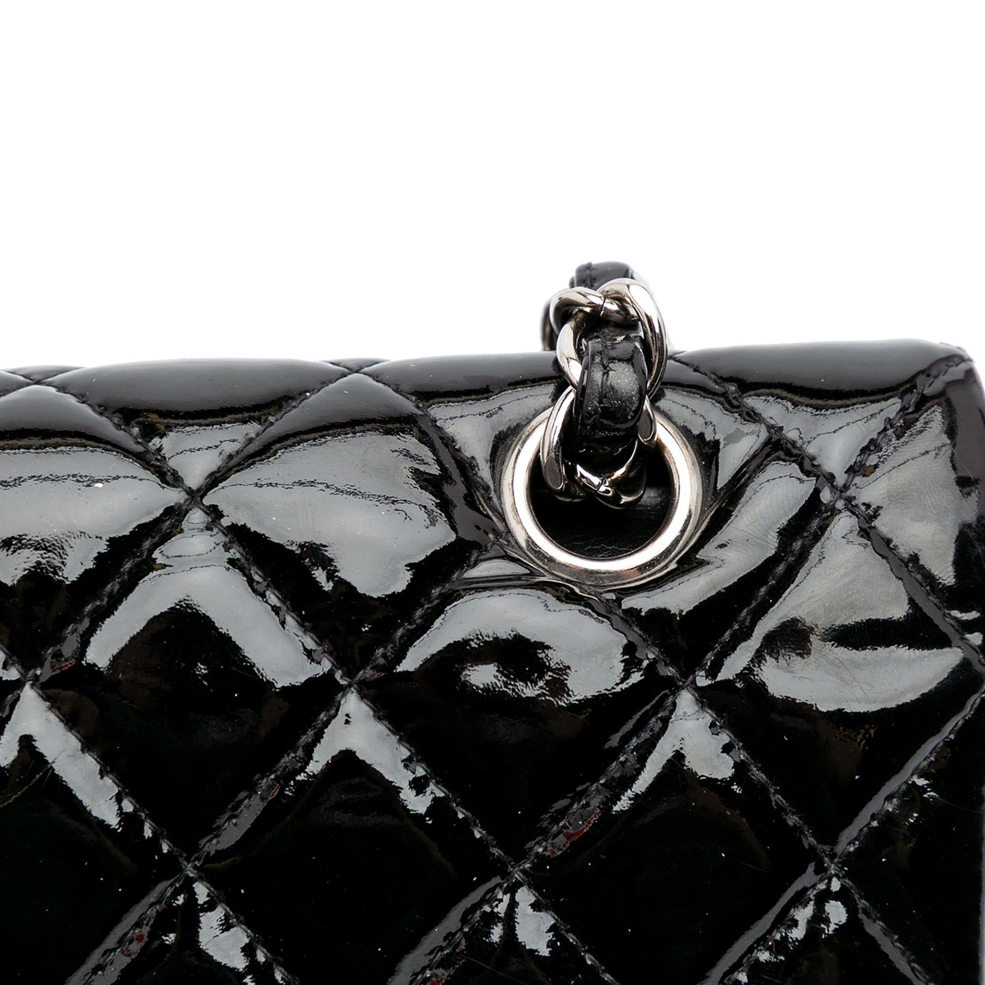 Medium Classic Patent Double Flap