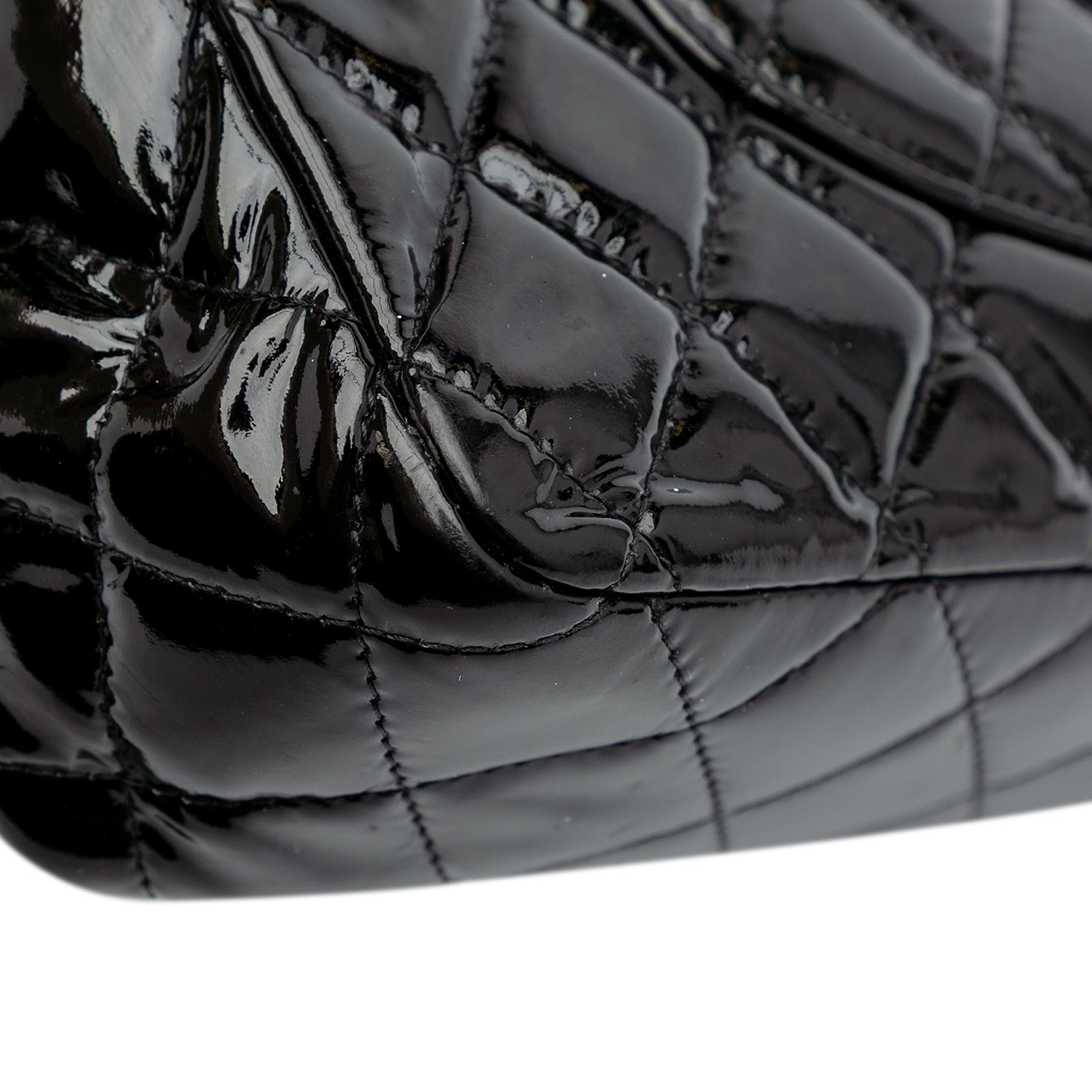 Medium Classic Patent Double Flap