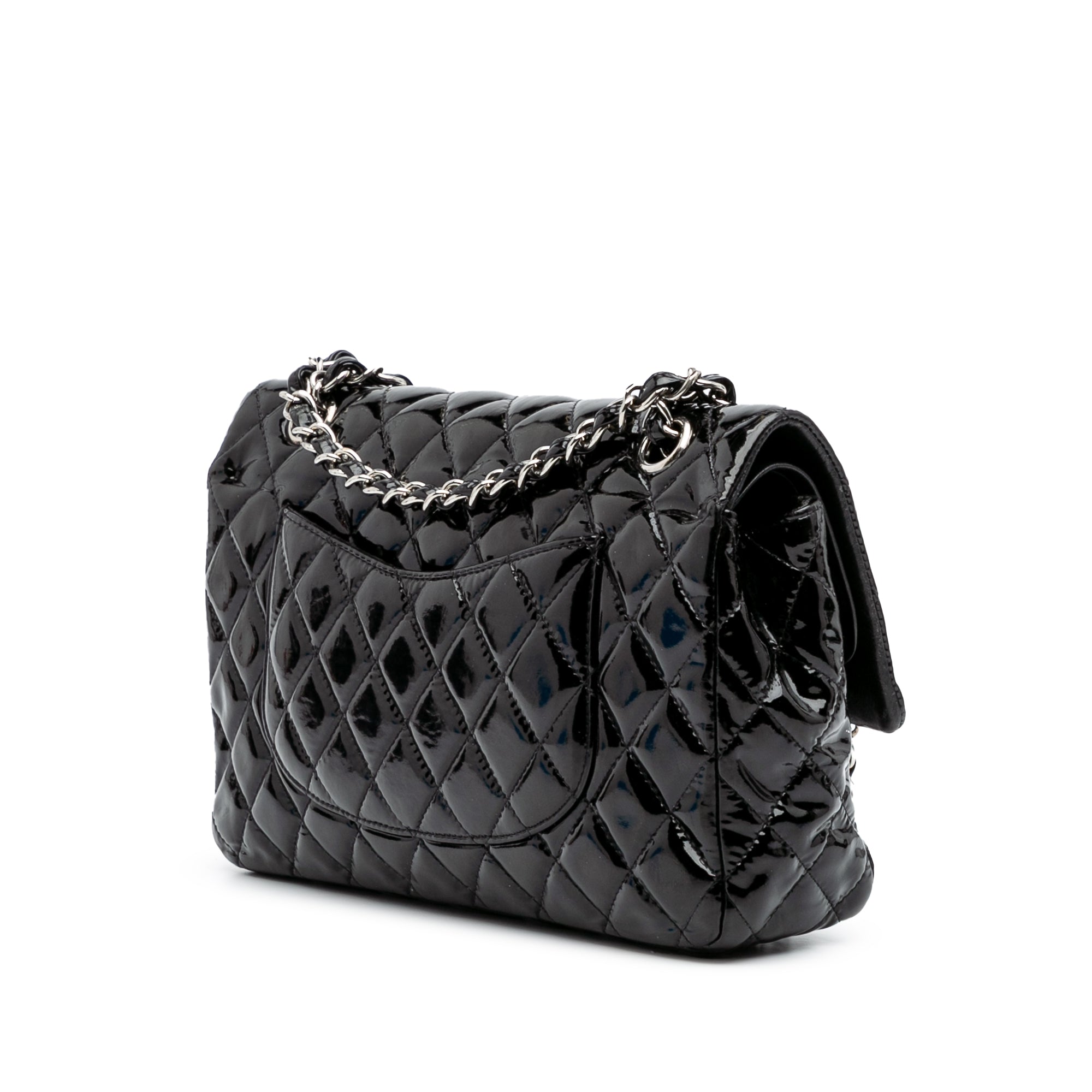 Medium Classic Patent Double Flap