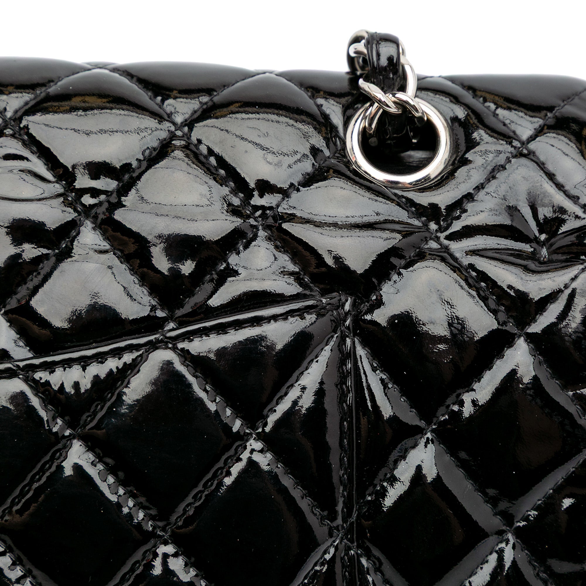 Medium Classic Patent Double Flap