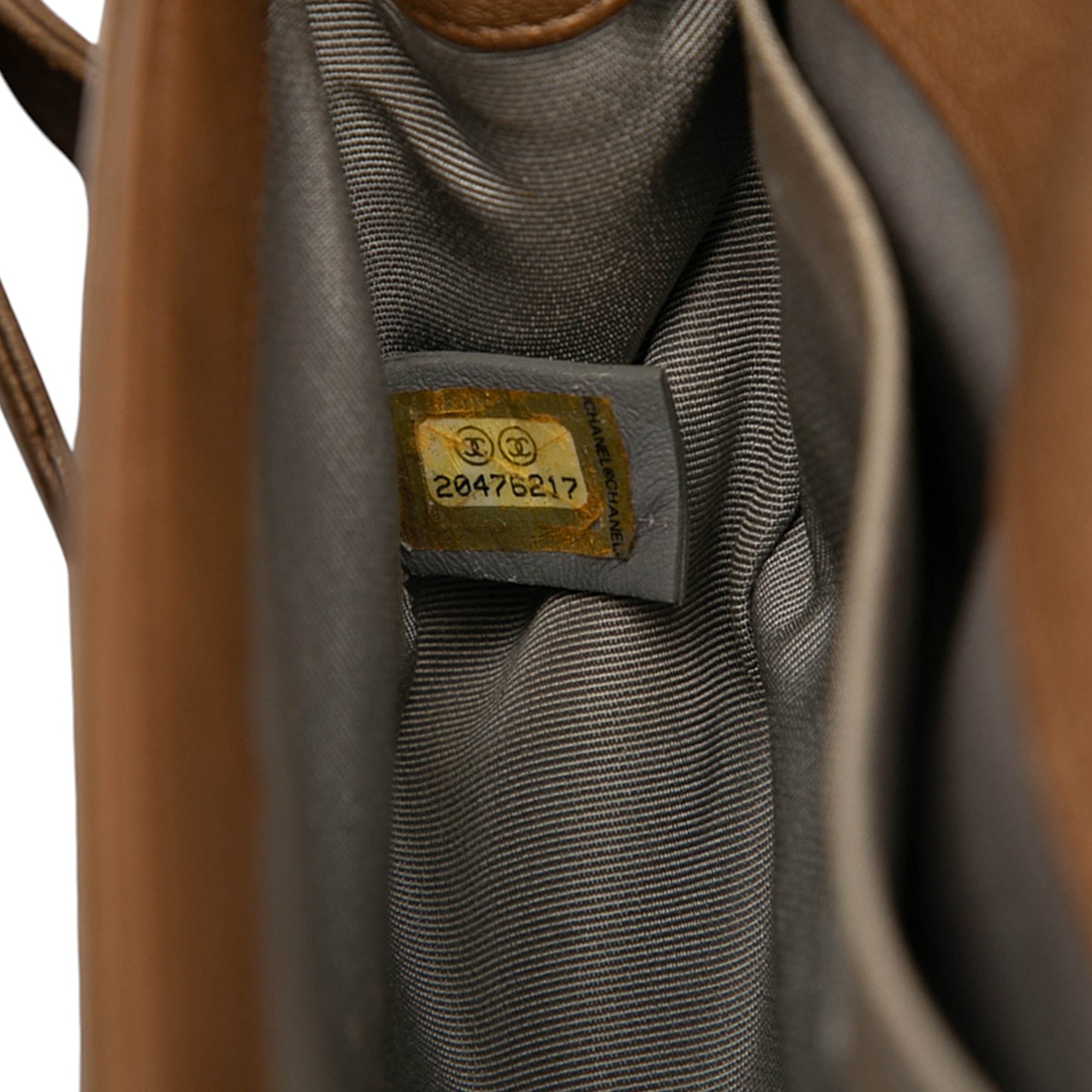 Small Quilted Metallic Lambskin Interwoven CC Boy Flap