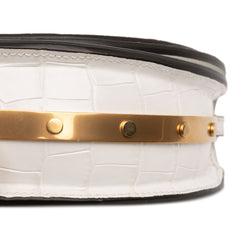 Mini Croc Embossed Calfskin Nile Bracelet Satchel